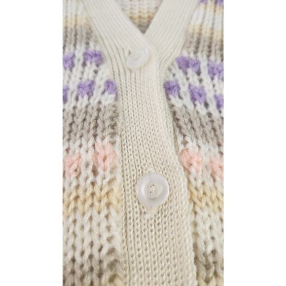 Vintage 80s Adoria Button Down Crochet Vest Top Women Size Medium MINT Cond - Picture 3 of 5